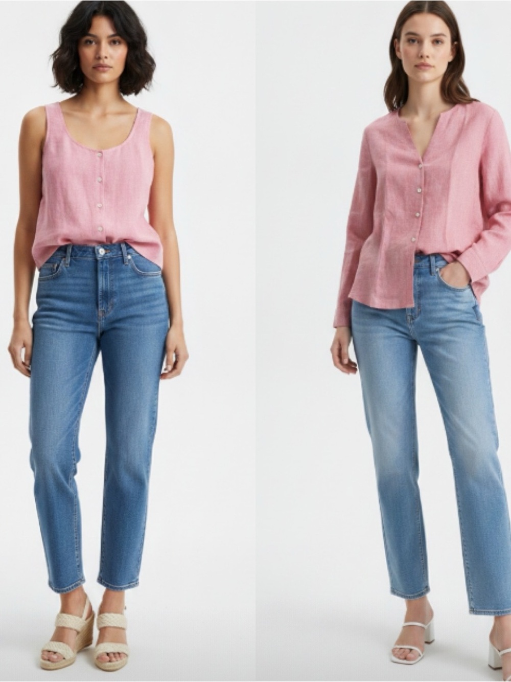 NWOT LIZ Claiborne 💯%Linen Top &Cardigan Size XL